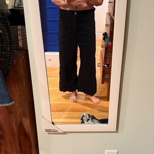 Maeve Black Wide-Leg Trousers from Anthropologie